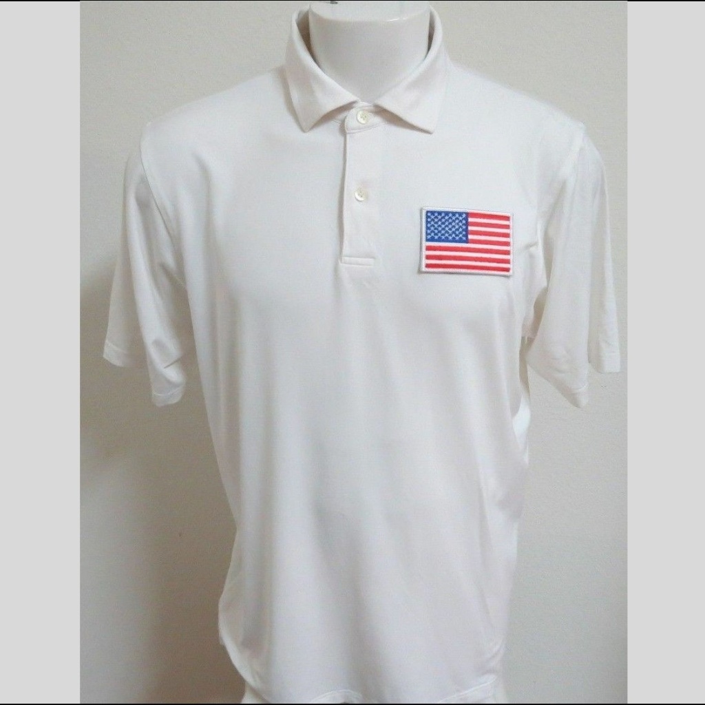 Sz L White Fairway  Greene Usa Mens Ee Golf Polo